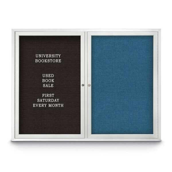 Corkboard, 72"x36", Synthetic Cork/Bronze